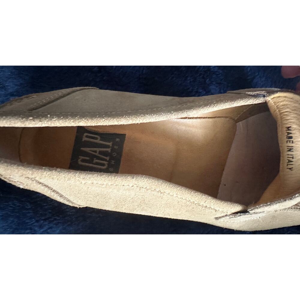 VINTAGE NEW UNWORN SUEDE GUM SOLE PENNY LOAFERS MADE IN ITALY FOR GAP 11D - Picture 5 of 7
